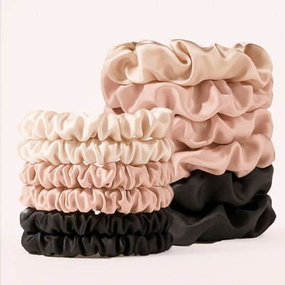 Satin Scrunchies - 12 Pack