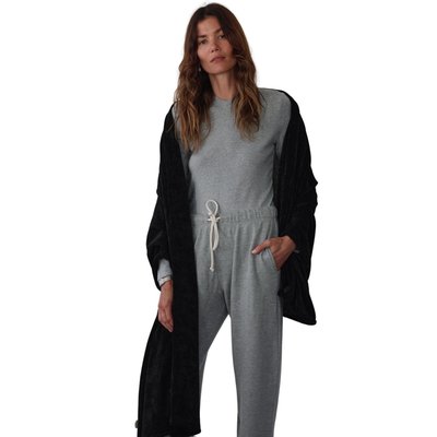 The Chenille Blanket Scarf - Jet Black