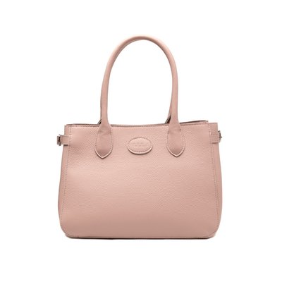 Leather Handbag - Powder