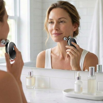 Micro-Current Facial Massager - Black