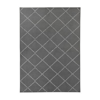 Medina Moroccan Rug - Black/Gray
