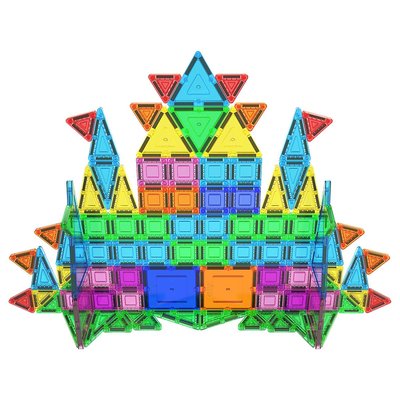 Magnetic Tile Set - 100-Piece Nano Tile Set with Metal Case