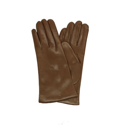 9" Leather Gloves With Cashmere Lining