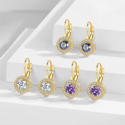 Marie Soleil Halo Earrings - 3 Color Options