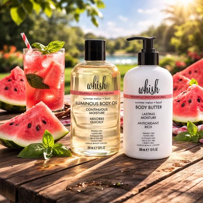 Body Butter & Body Oil Luxe Duo - Summer Melon + Basil
