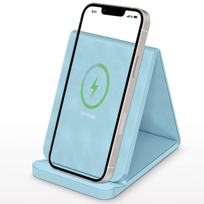 Folding Wireless Charging Stand - Pale Blue