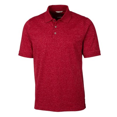 Advantage Tri-Blend Space Dye Polo - Dark Cardinal Red