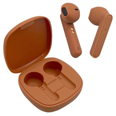 Wireless Earbuds & Charging Case - Orange Sapphire