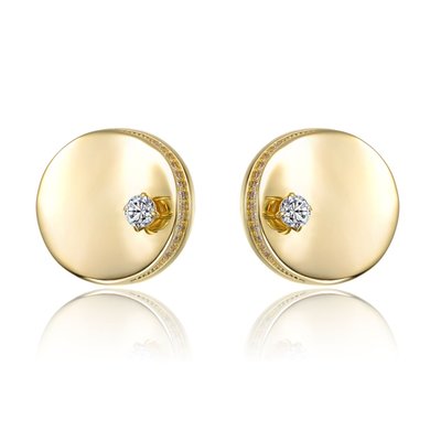 Pavé Disc Halo Stud Earrings