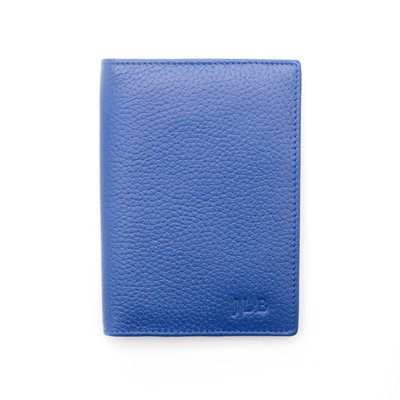 Monogrammed RFID Blocking Leather Passport Case - 12 Color Options