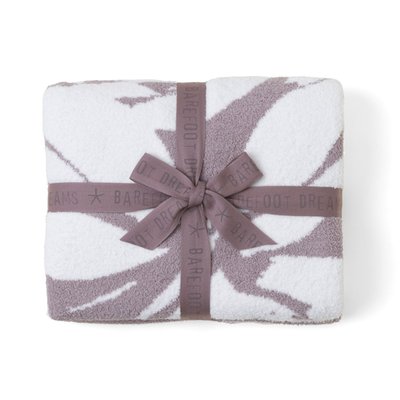 Cozychic Petals Blanket - Deep Taupe/Pearl