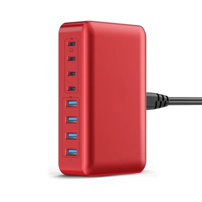 8-Port Charging Hub - Red