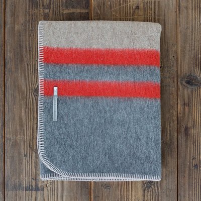 Field Blanket - Taupe/Dark Grey/Paprika