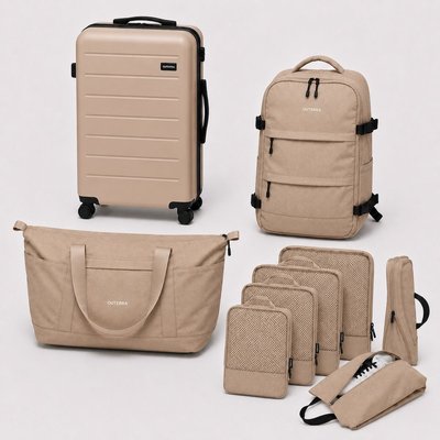 Travel System (4-Piece Set) - Taupe