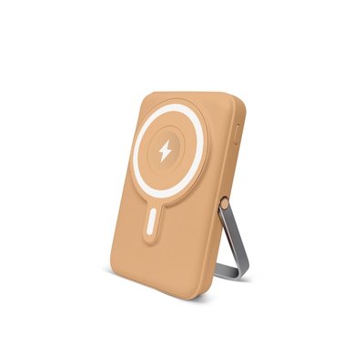 Wireless Charging Battery with Stand - Caramel