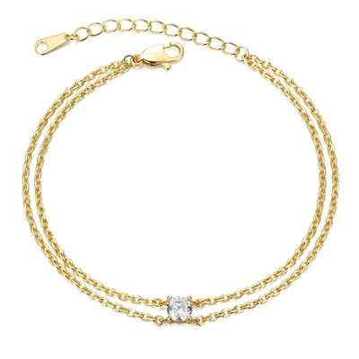 Split-Chain Brilliant Cut Bracelet