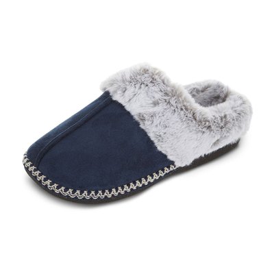 Women's Microsuede Indoor/Outdoor Slippers - Navy