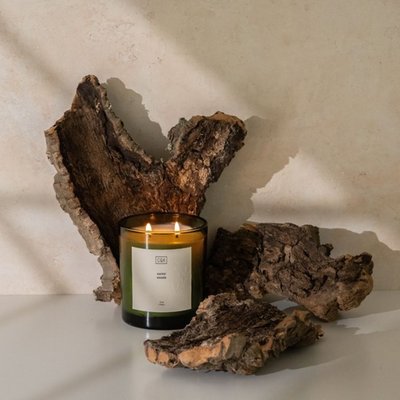 12 oz Double Wick Candle - Santal Woods