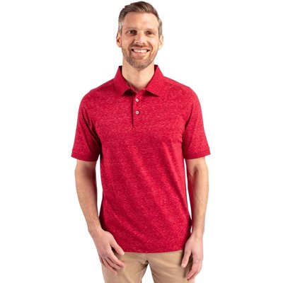 Advantage Tri-Blend Space Dye Polo - Dark Cardinal Red