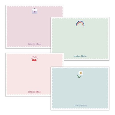 Flat Note Cards - Charming