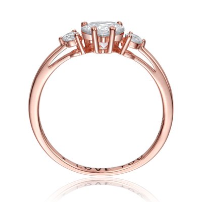 Eternal Embrace Sterling Silver Stone Ring - 3 Color Options