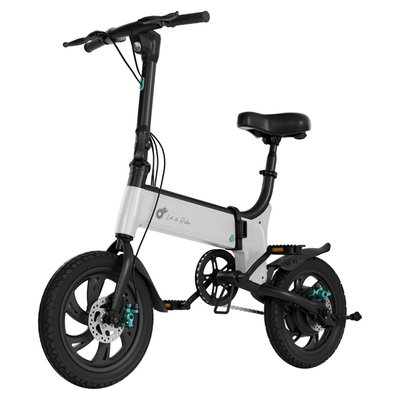 Foldable Electric Bike - White