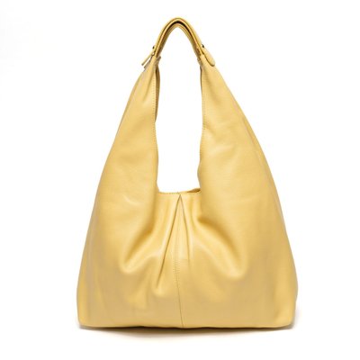 NADIA Leather Handbag - Yellow