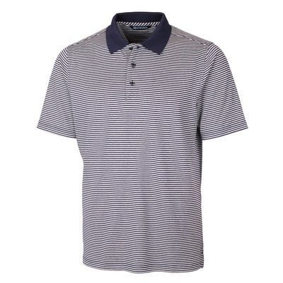 Forge Tonal Stripe Stretch Polo - Liberty Navy