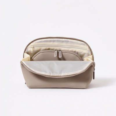 Makeup Pouch (Set of 2) - Taupe