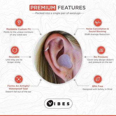Moldable Silicone Earplugs - White
