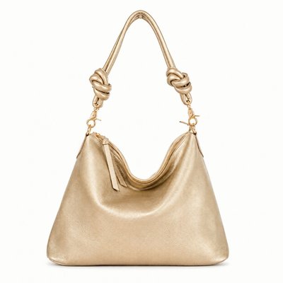 Leather Bag - Gold