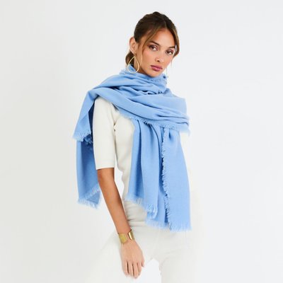 Cashmere Wrap Scarf - 8 Color Options - Sky Blue