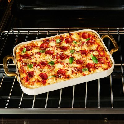 Essentials Griddle Pan (4-Piece Set) - Cream