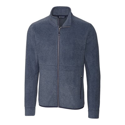 Cozy Fleece Full Zip - Chambray Blue