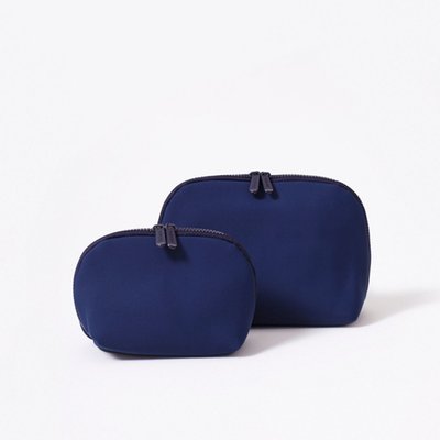 Makeup Pouch (Set of 2) - Deep Blue