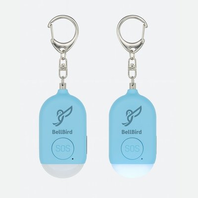 Rechargeable Personal Safety Alarm (Set Of 2) - Blue/Blue