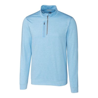 Stealth Heathered Quarter Zip Pullover - Atlas