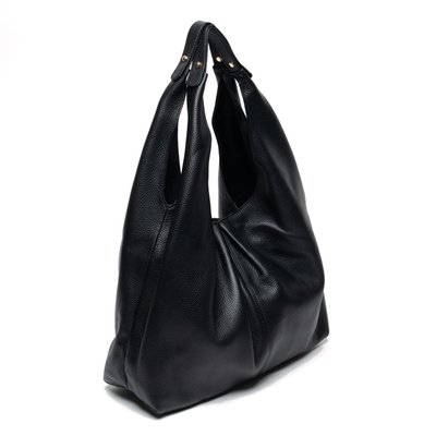 NADIA Leather Handbag - Black