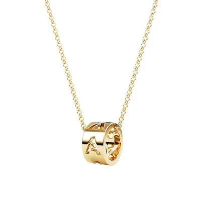 Eternity Necklace - Initial - Gold