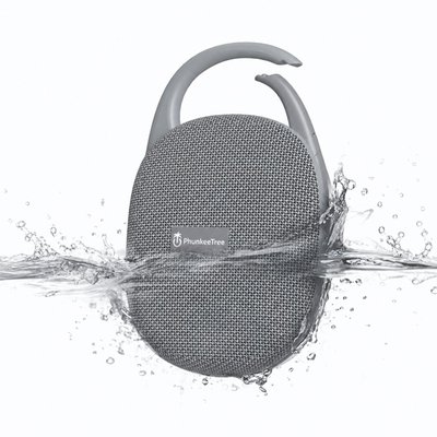 Waterproof Clip-On Speaker - Grey