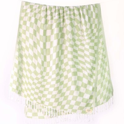 The Checkmate Towel - Olive