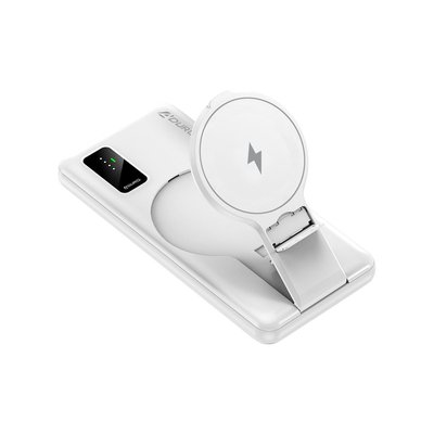Wireless Charging Battery & Stand - White