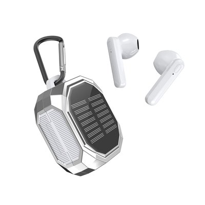 Solar Wireless Earbuds - Silver
