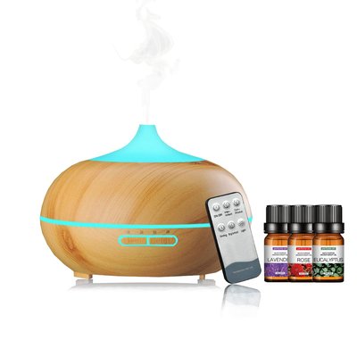 Essential Oil Humidifier + 3 Oils - Light Oak