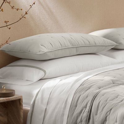 Signature Hemmed Pillow Cases (Set of 2) - White/Pewter