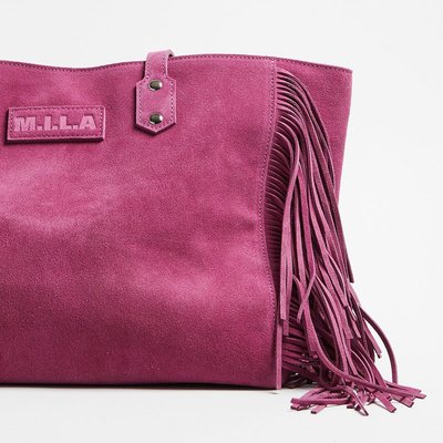 Cher Suede Bag - Rasberry
