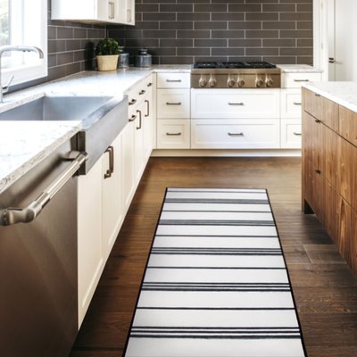 Stripe Rug - Black/White