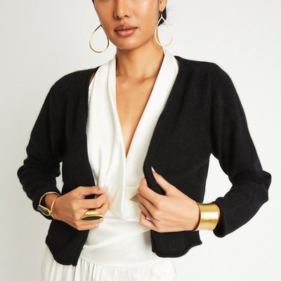 Katharine Cashmere Cardigan - Black