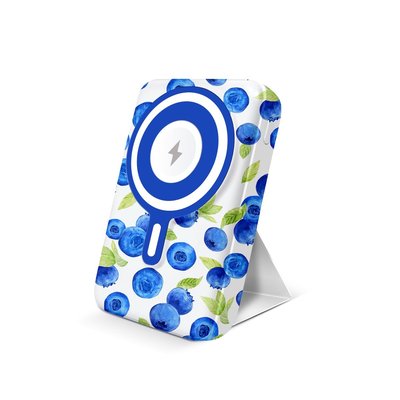 Wireless Charging Battery & Stand - Blueberries
