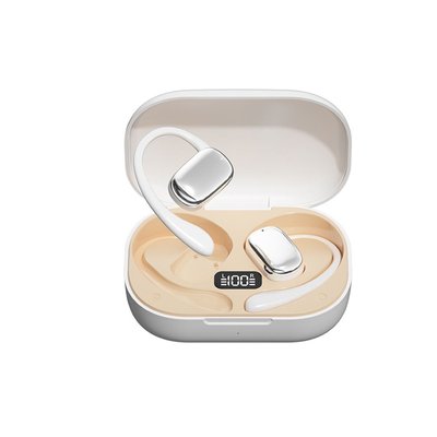 Over-Ear Bluetooth Earbuds - Silver